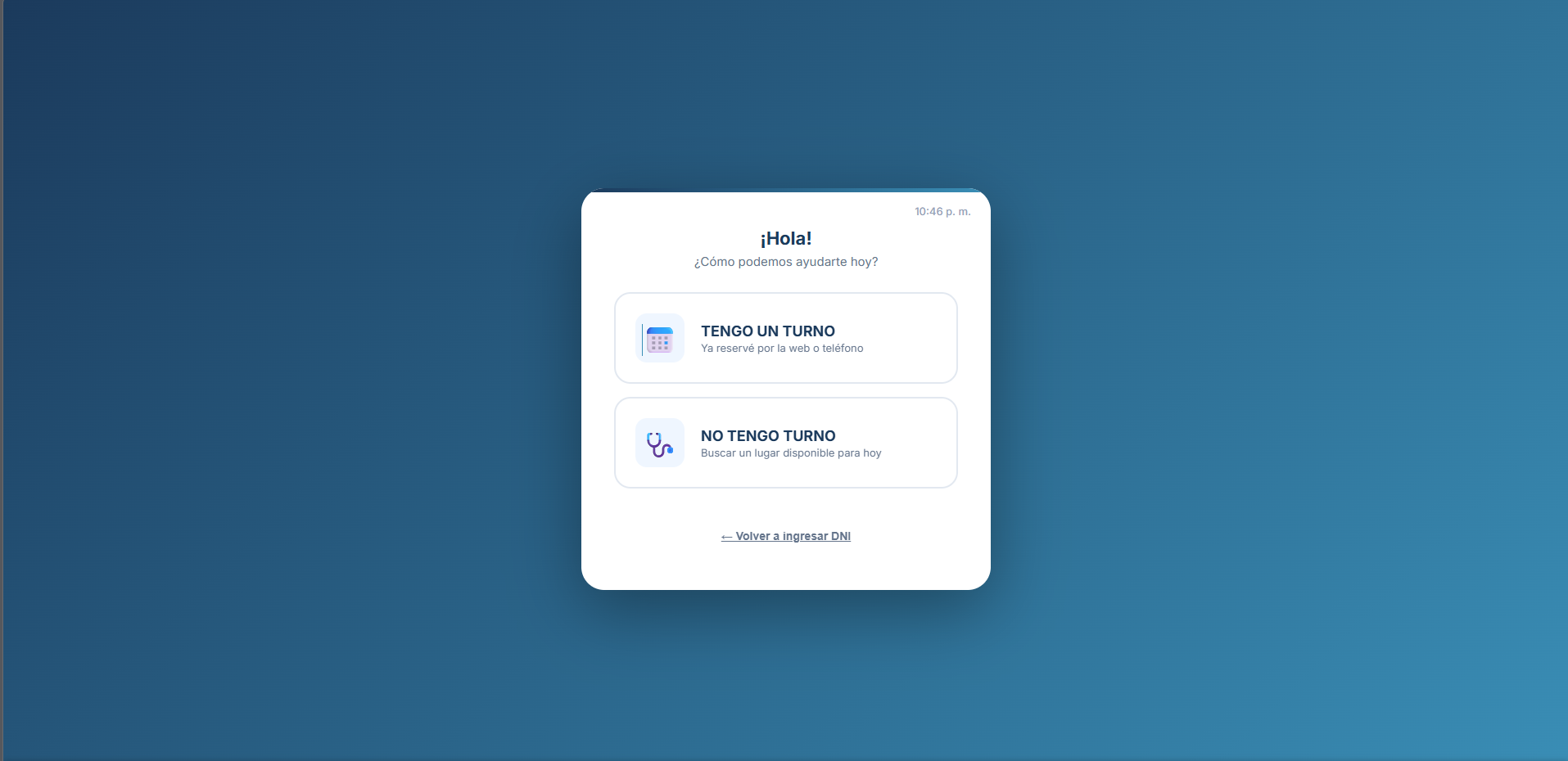 Confirmación Kiosco